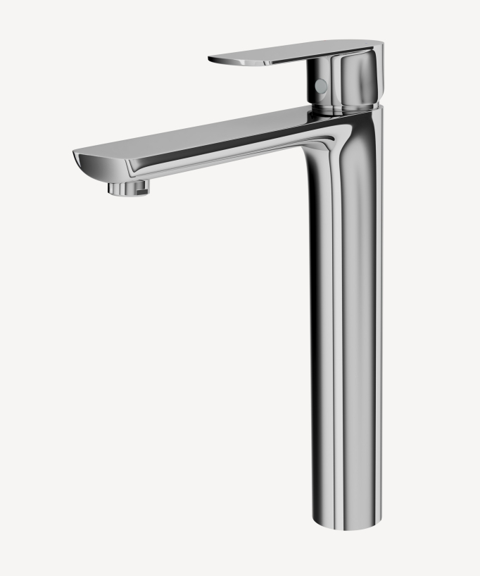 Tall Basin Mixer Tap, Chrome - Nunki