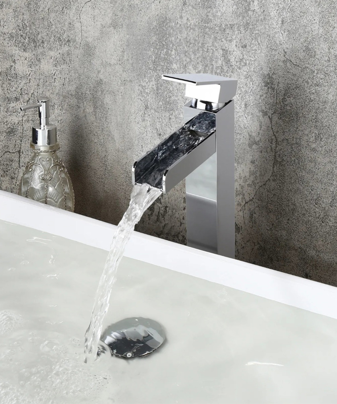 Tall Waterfall Basin Mixer Tap - Alnair