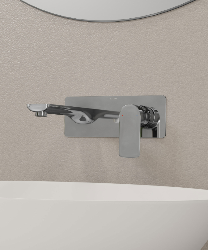 Wall-Mounted Basin Mixer Tap - Nunki