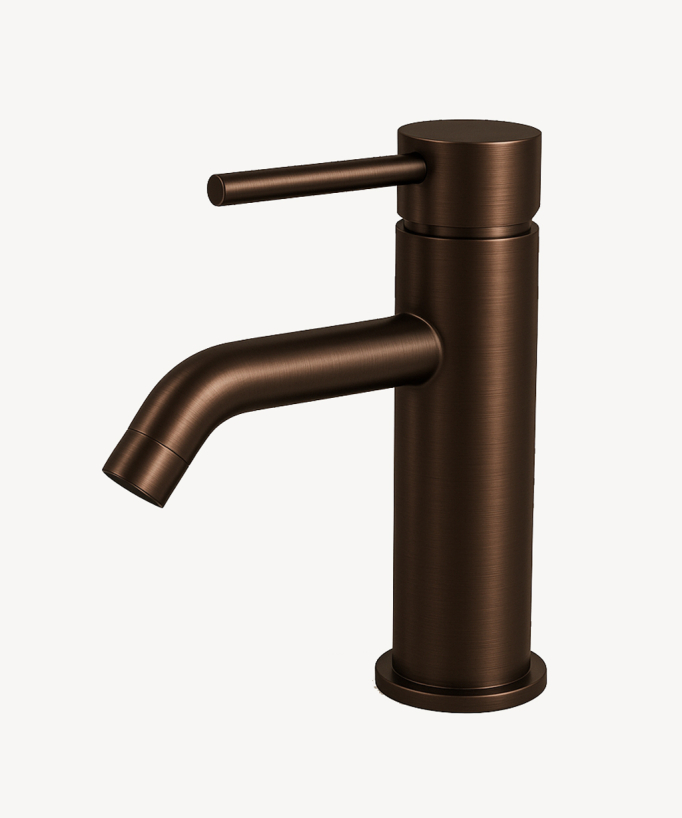 Single-hole basin mixer tap Brushed moka – Corbeau