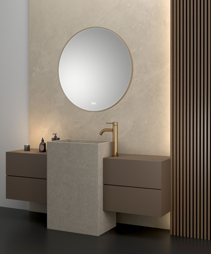 Tall Basin Mixer Tap, Rose Gold - Corbeau