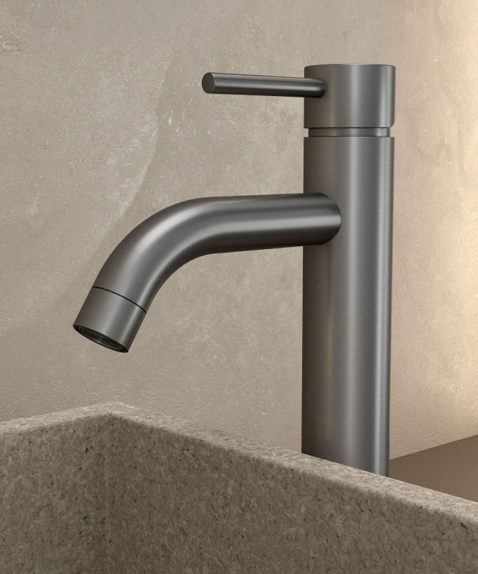 Tall Basin Mixer Tap, Gunmetal - Corbeau
