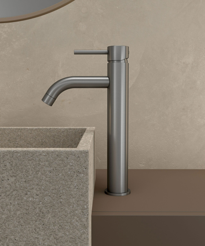 Tall Basin Mixer Tap, Gunmetal - Corbeau