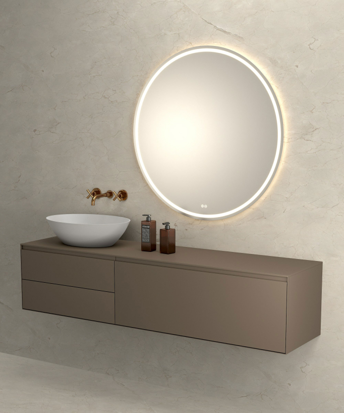 Wall-Mounted Basin Mixer, Rose Gold - Corbeau