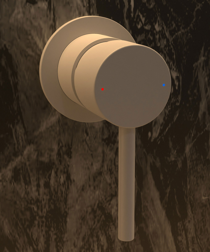 Wall-Mounted Basin Mixer, White - Corbeau