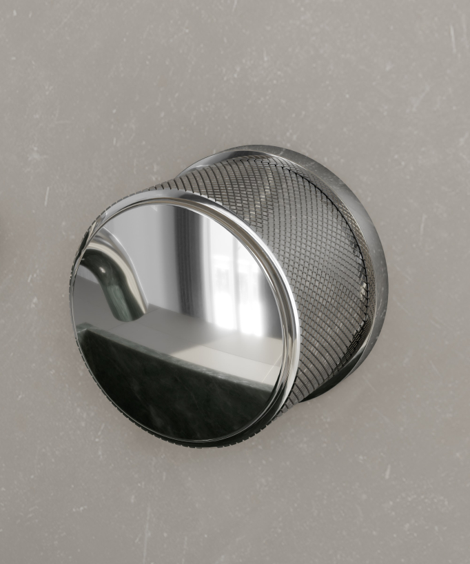 Wall-Mounted 3-Hole Basin Mixer Tap - Chrome - Leros