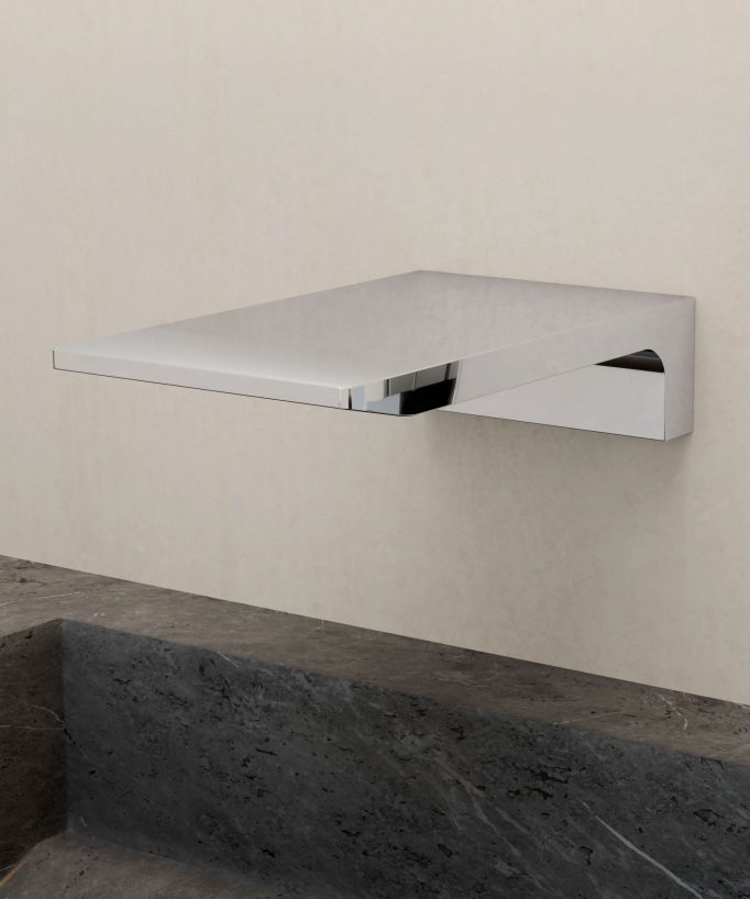 Wall-Mounted Waterfall Basin Mixer, Chrome - Thilia