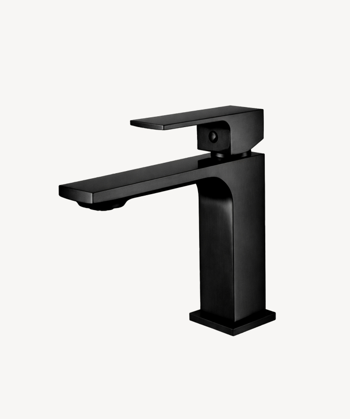 Single-hole basin mixer tap Black – Sirius