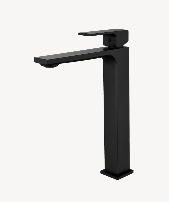 Tall basin mixer tap black – Sirius