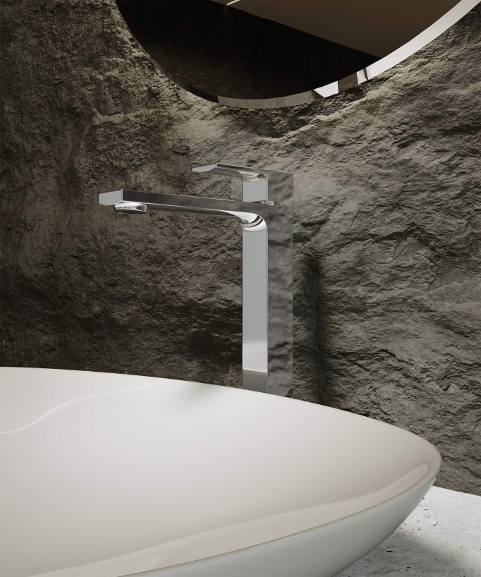 Tall basin mixer tap – Sirius