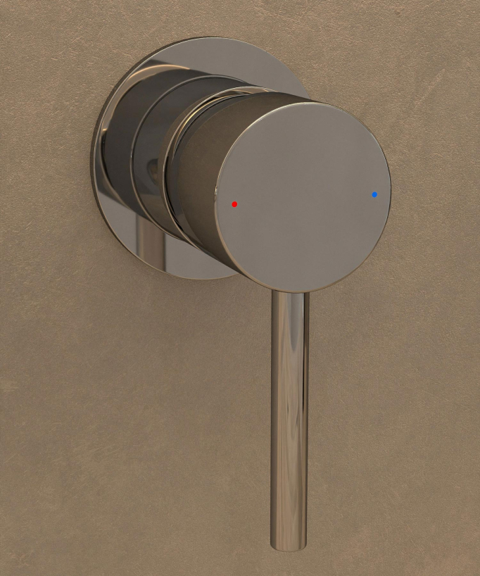 Wall-Mounted Basin Mixer Tap, Chrome - Corbeau