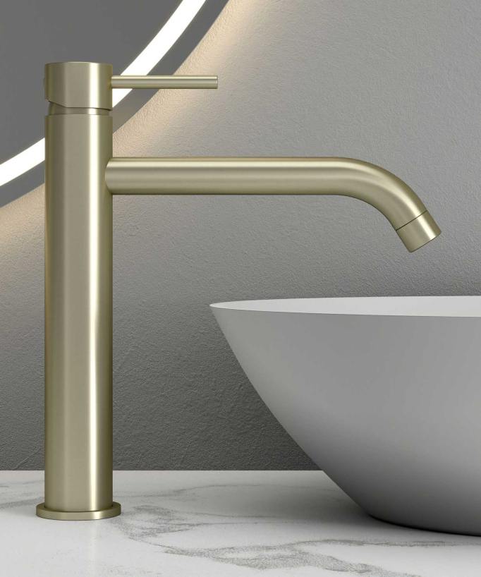 Tall Basin Mixer Tap with Long Spout - Corbeau