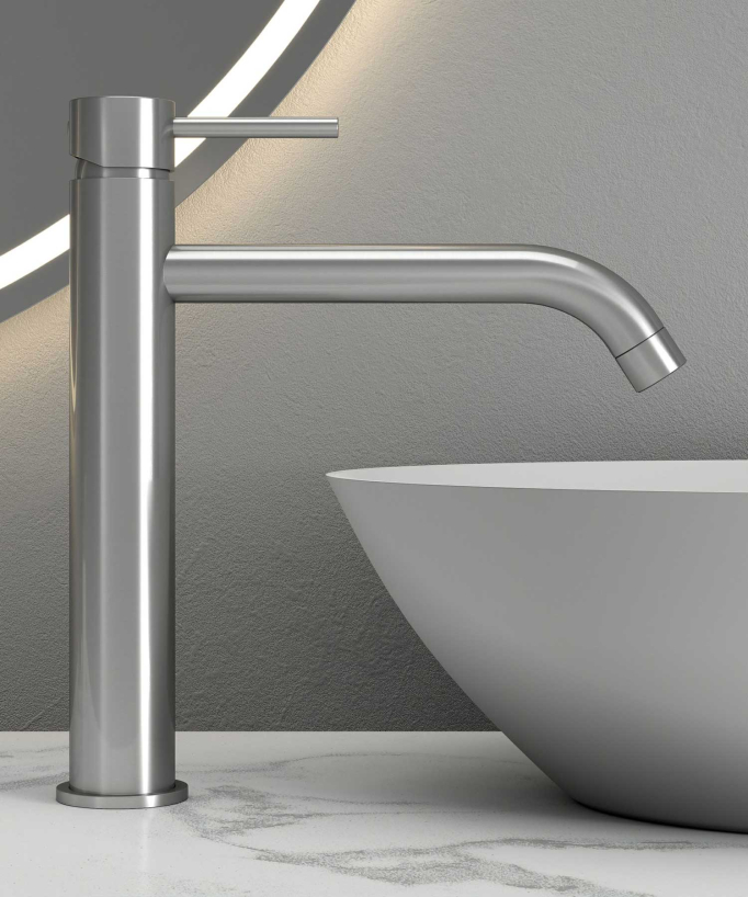 Tall Basin Mixer Tap with Long Spout - Corbeau