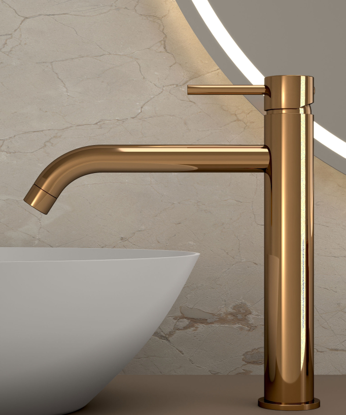 Tall Basin Mixer Tap with Long Spout - Corbeau