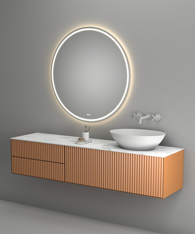 Wall-Mounted Basin Mixer, White - Corbeau