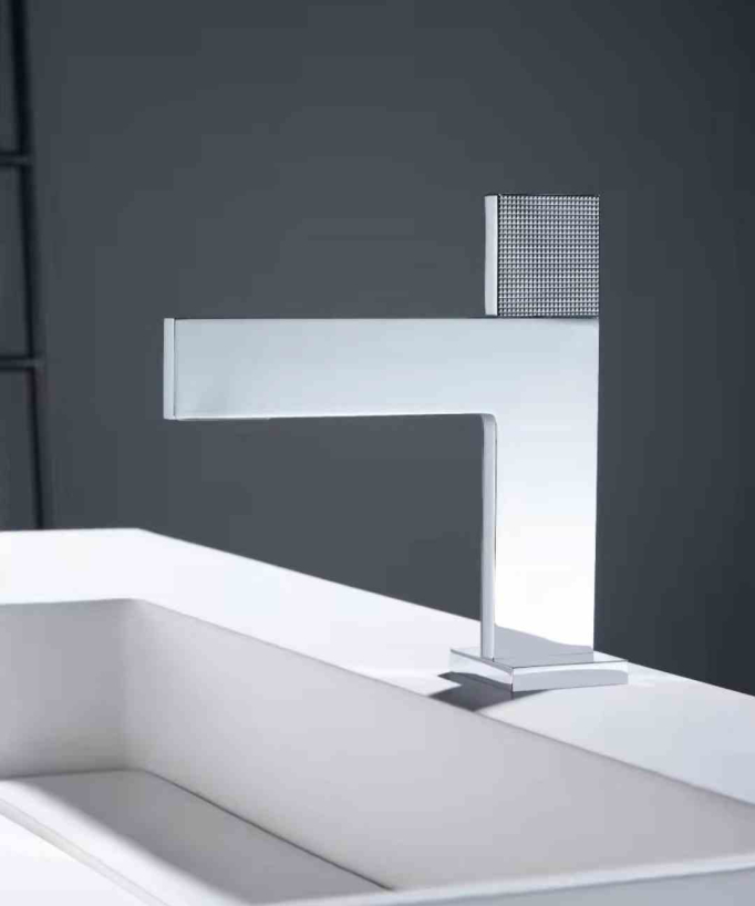 Designer Basin Mixer Tap, Chrome - Kyra