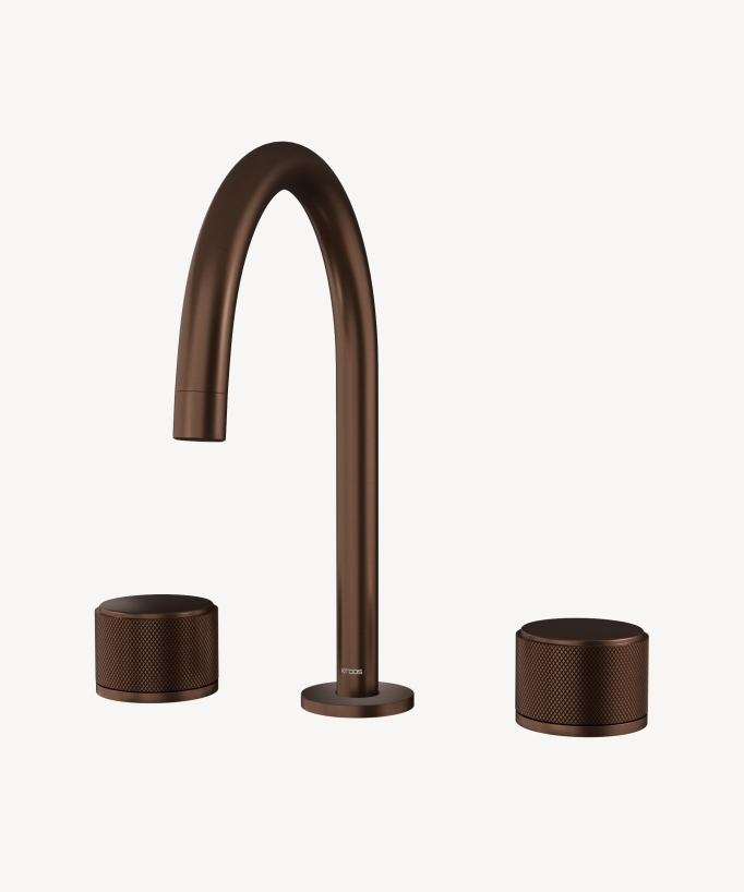Deck-Mounted 3-Hole Basin Mixer Tap - Leros