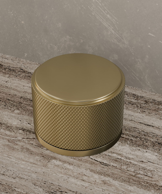 3-Hole Deck-Mounted Basin Mixer, Brushed Gold - Leros