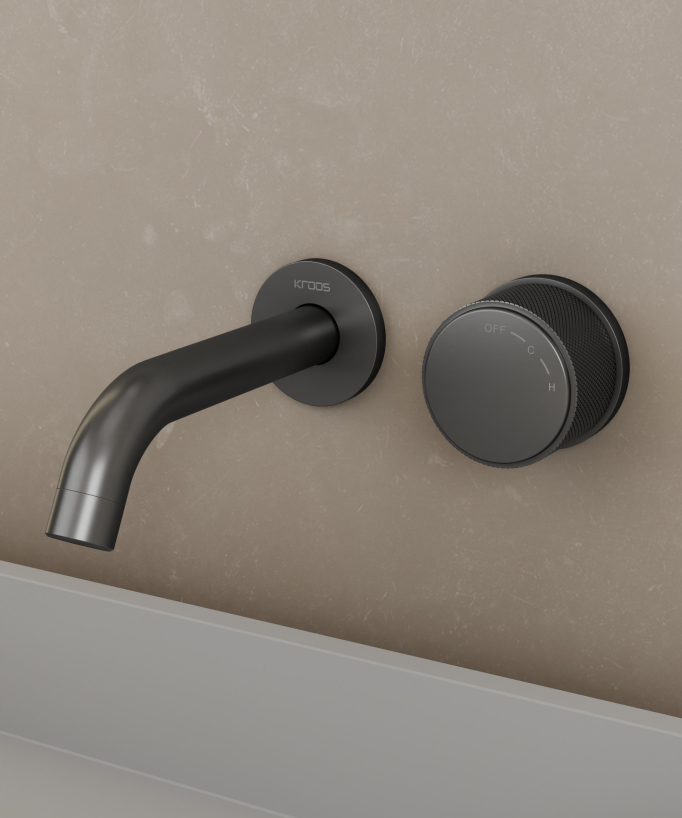 Concealed basin mixer tap without flow adjustment – Leros