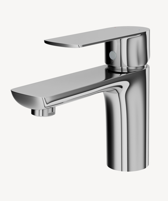 Countertop Basin Mixer Tap, Chrome - Nunki
