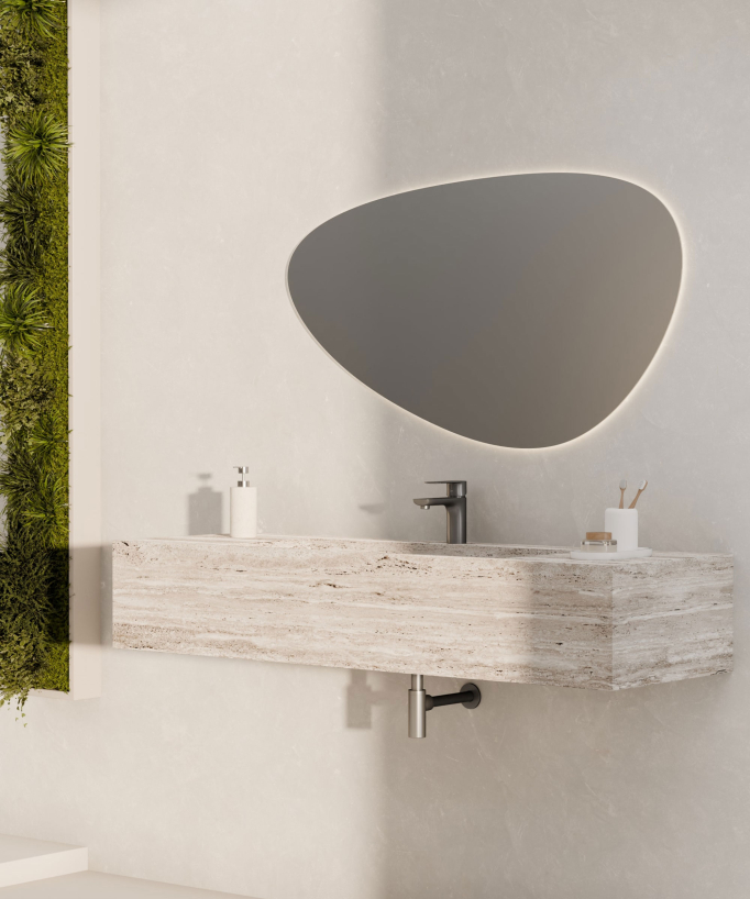 Countertop Basin Mixer Tap, Gunmetal - Nunki