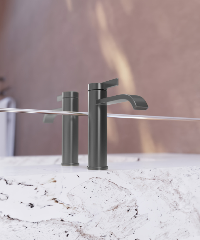 Basin mixer tap gunmetal – Fiumina