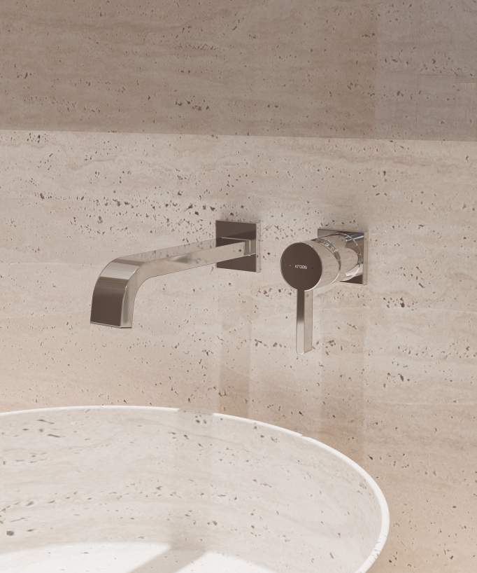 Wall-mounted waterfall basin mixer tap – Fiumina