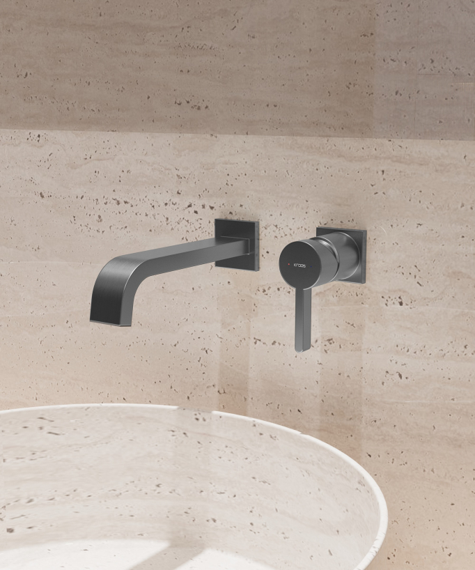 Wall-mounted waterfall basin mixer tap – Fiumina
