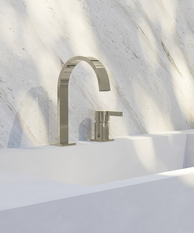 2-hole basin mixer tap champagne - Fiumina