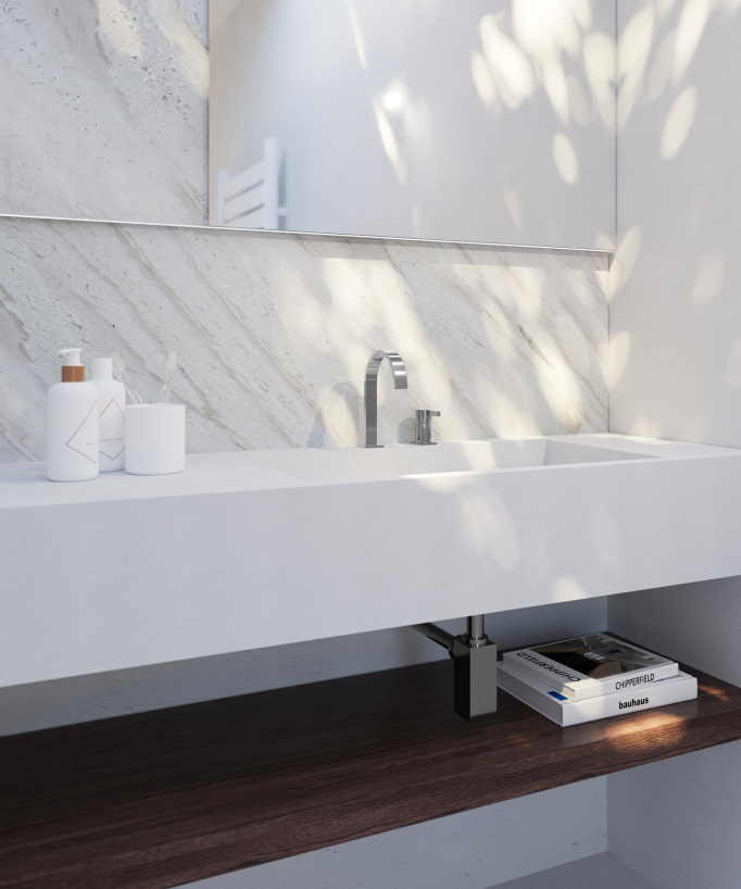 2-hole basin mixer tap chrome - Fiumina