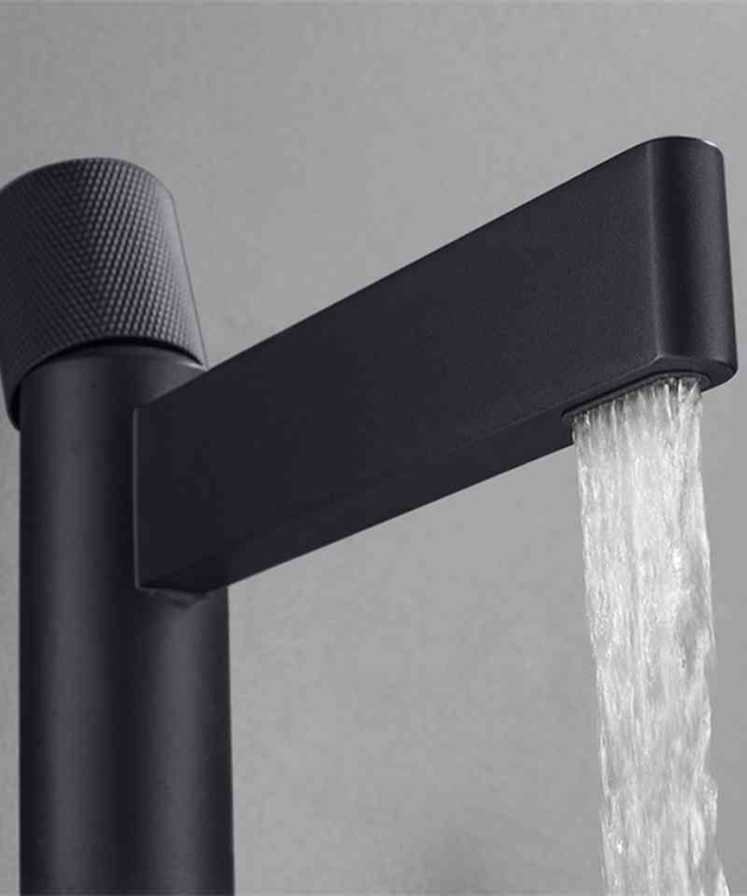 Tall Basin Mixer Tap, Black - Sham