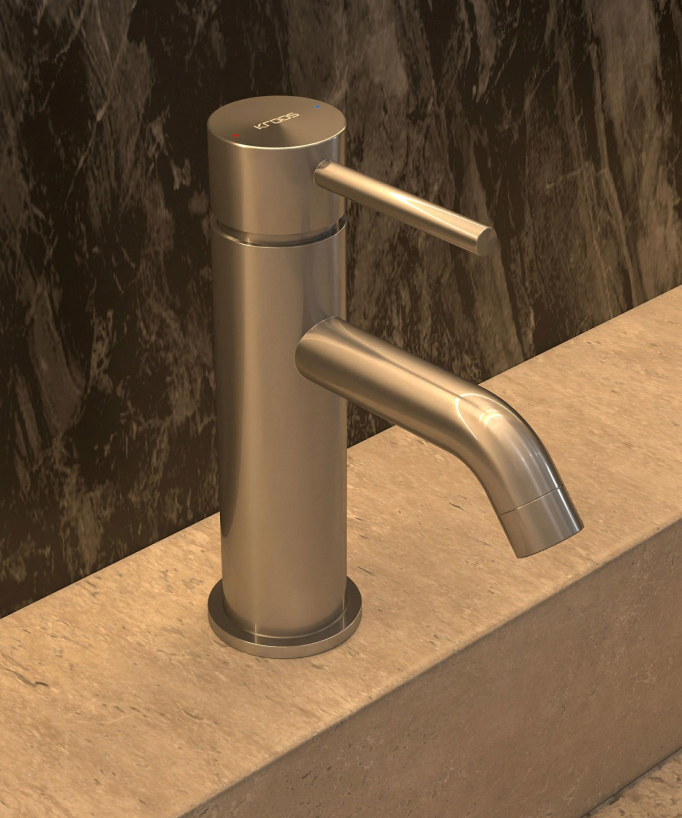 Basin Mixer Tap, Brushed Nickel - Corbeau