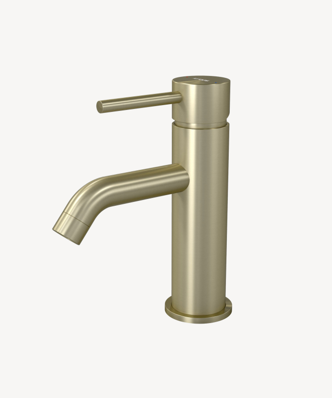 Basin Mixer Tap, Brushed Gold - Corbeau