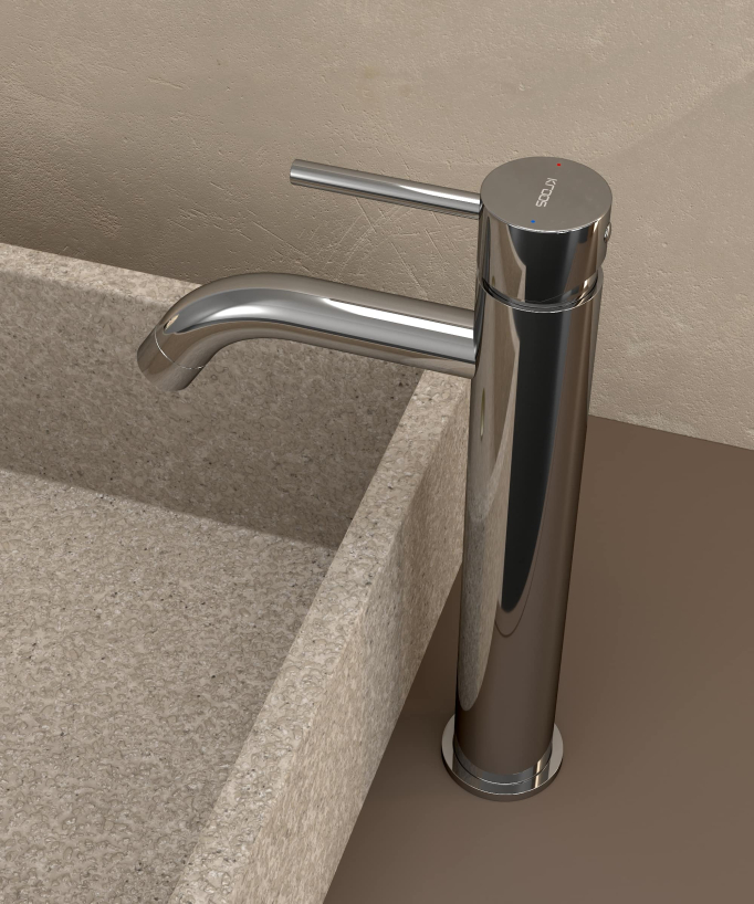 Tall Basin Mixer Tap, Chrome - Corbeau