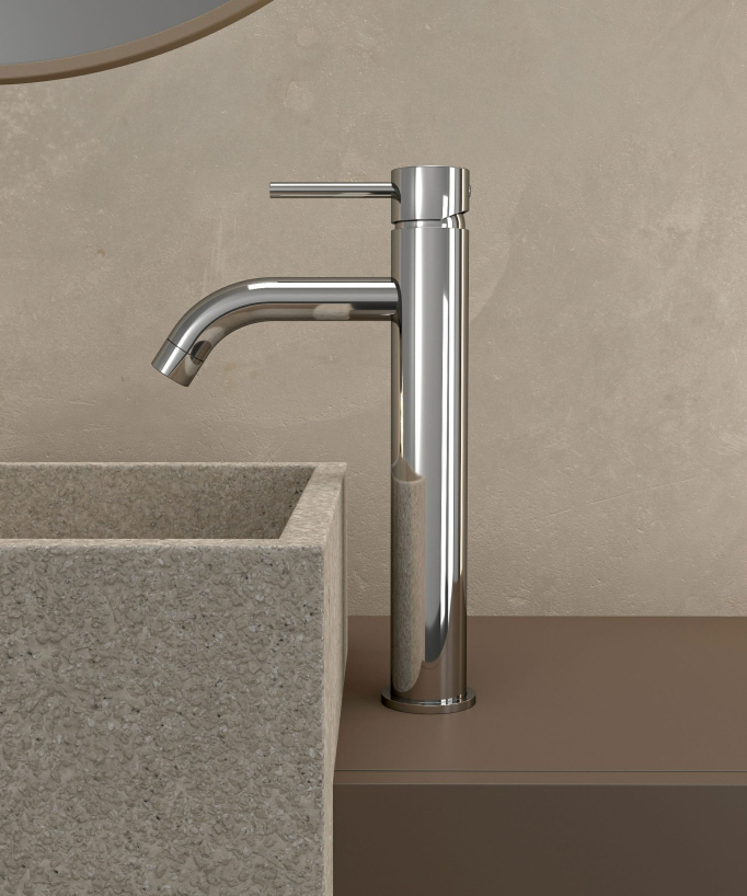 Tall Basin Mixer Tap, Chrome - Corbeau