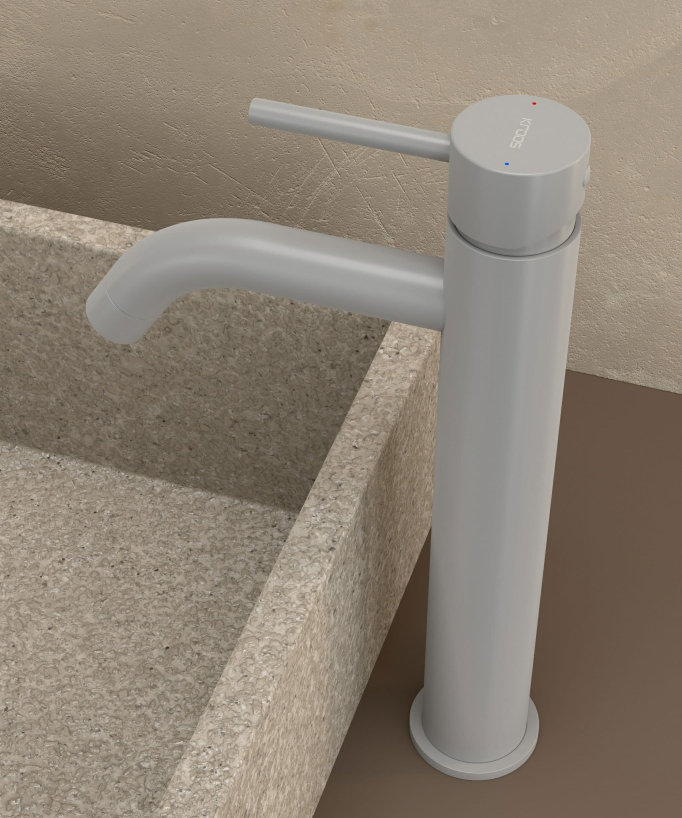 Tall Basin Mixer Tap, White - Corbeau