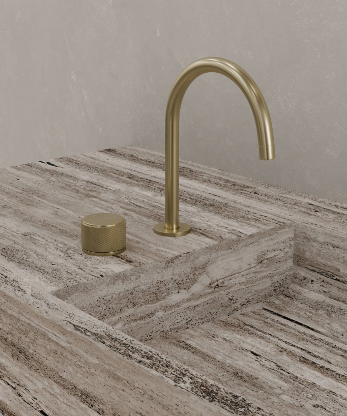 2-hole basin mixer tap without flow adjustment – Leros