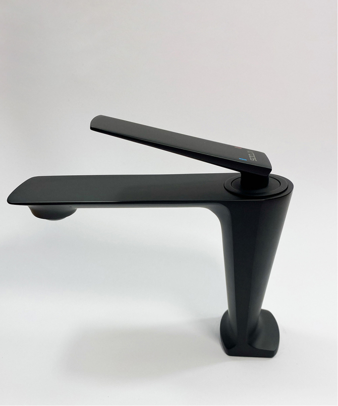 Modern Basin Mixer Tap, Black - Tureis