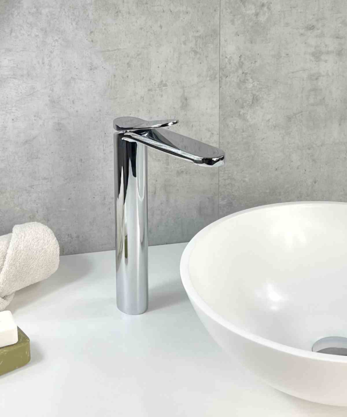 Tall Basin Mixer Tap, Chrome - Elbe