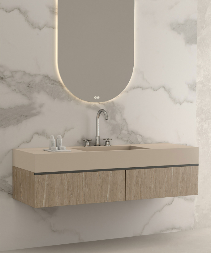 Deck-Mounted Basin Mixer Tap, Chrome - Corbeau