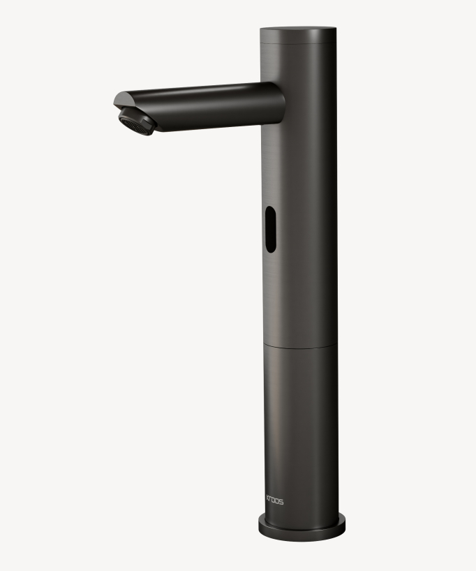 Automatic brass countertop basin mixer, cold water, gunmetal – Corbeau