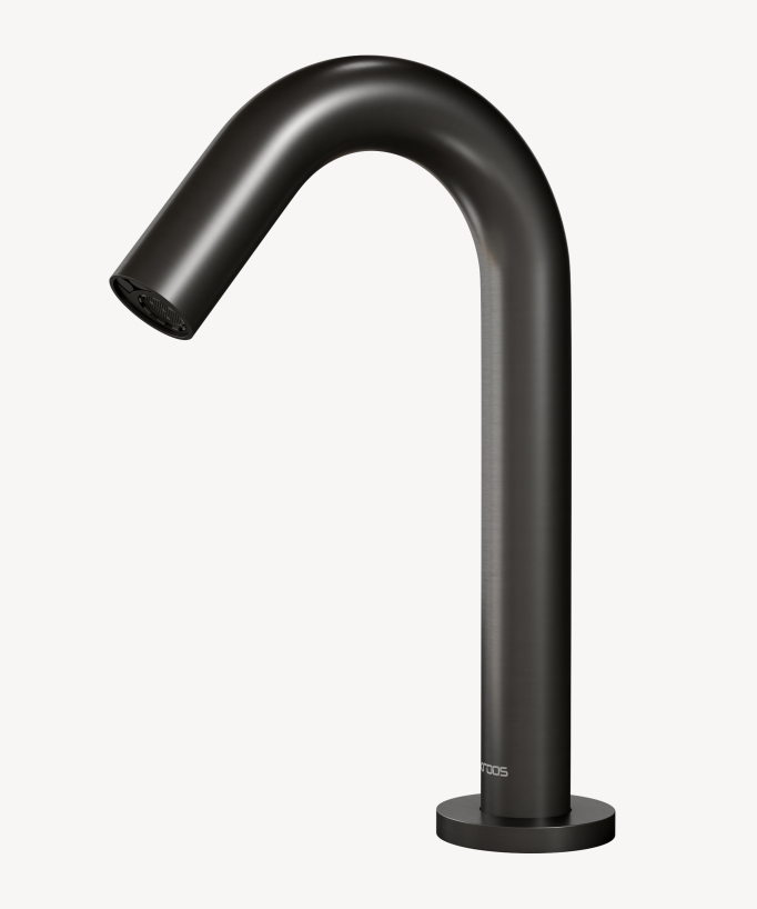 Automatic countertop basin tap, cold water, gunmetal – Corbeau
