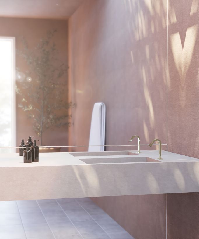 Automatic basin tap, cold water, champagne – Fiumina