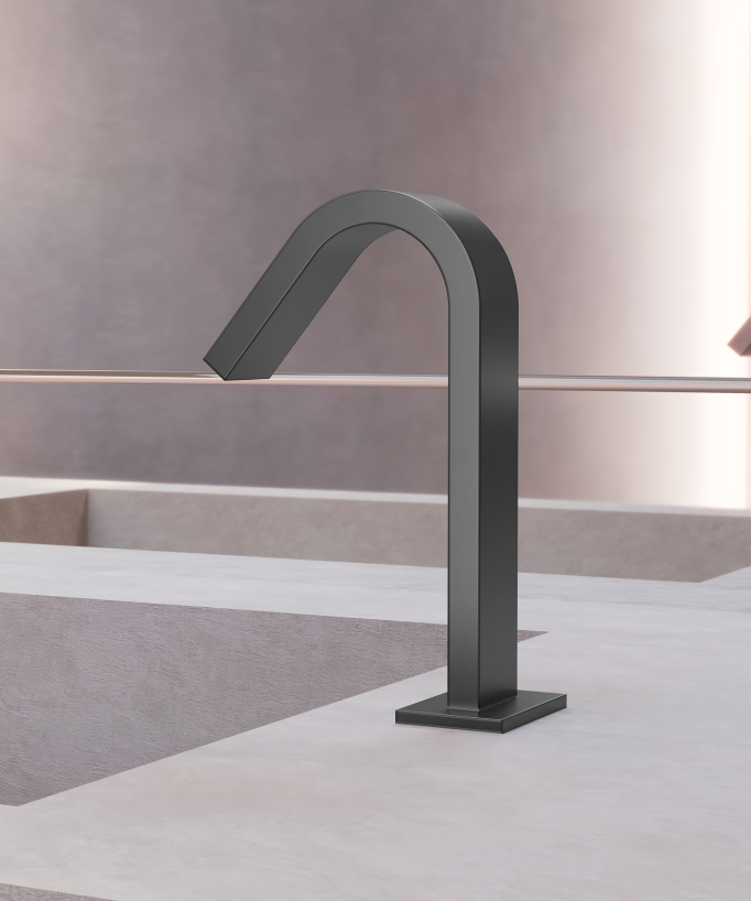 Automatic basin tap, cold water, gunmetal – Fiumina