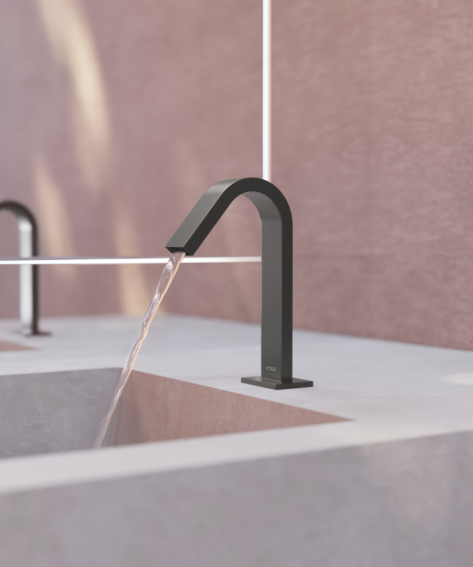 Automatic basin tap, cold water, gunmetal – Fiumina