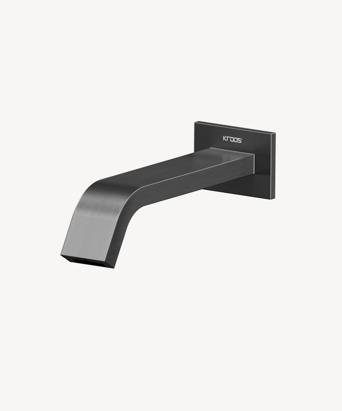 Wall-mounted automatic basin tap, cold water, gunmetal – Fiumina