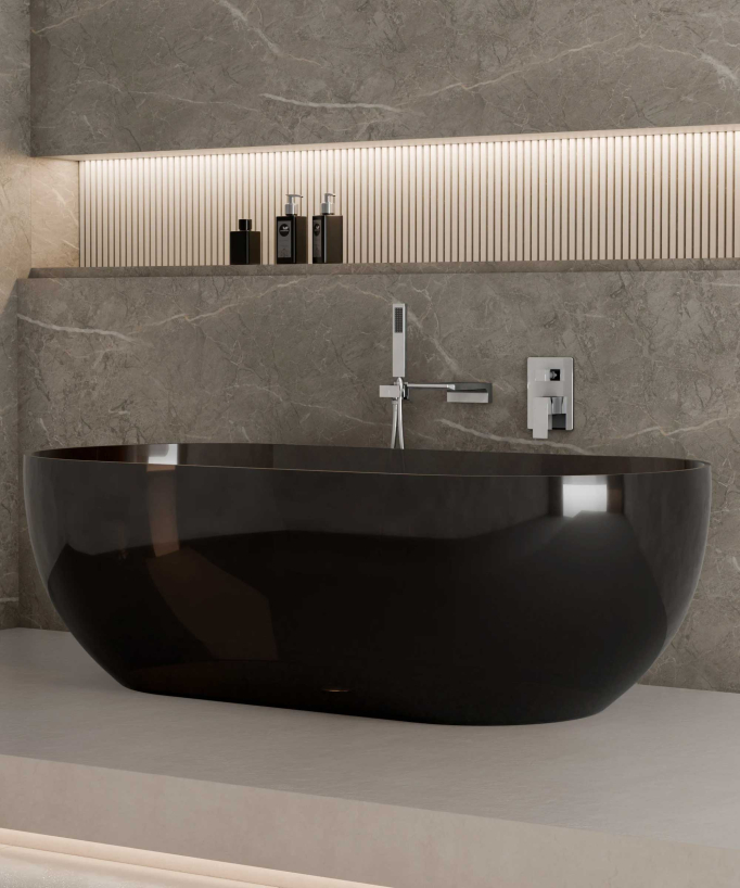 Concealed Bath Mixer - Chrome - Thilia