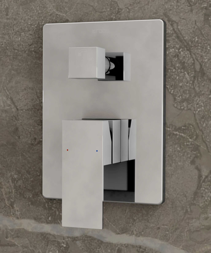 Concealed Bath Mixer - Chrome - Thilia