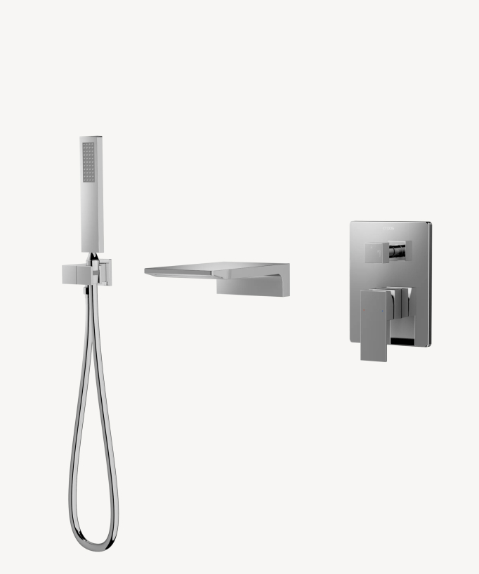 Concealed Bath Mixer - Chrome - Thilia