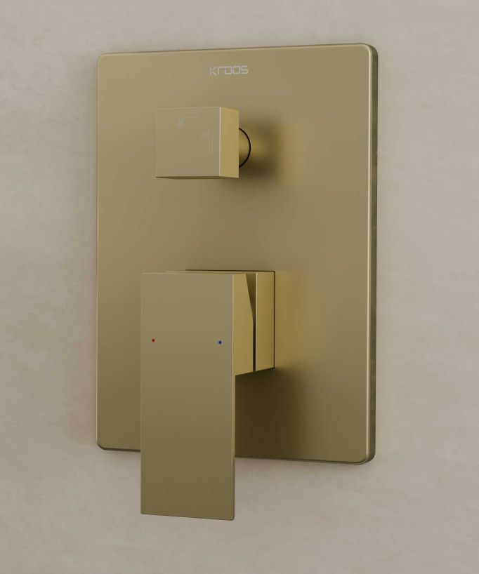 Concealed Bath Mixer - Brushed Gold - Thilia